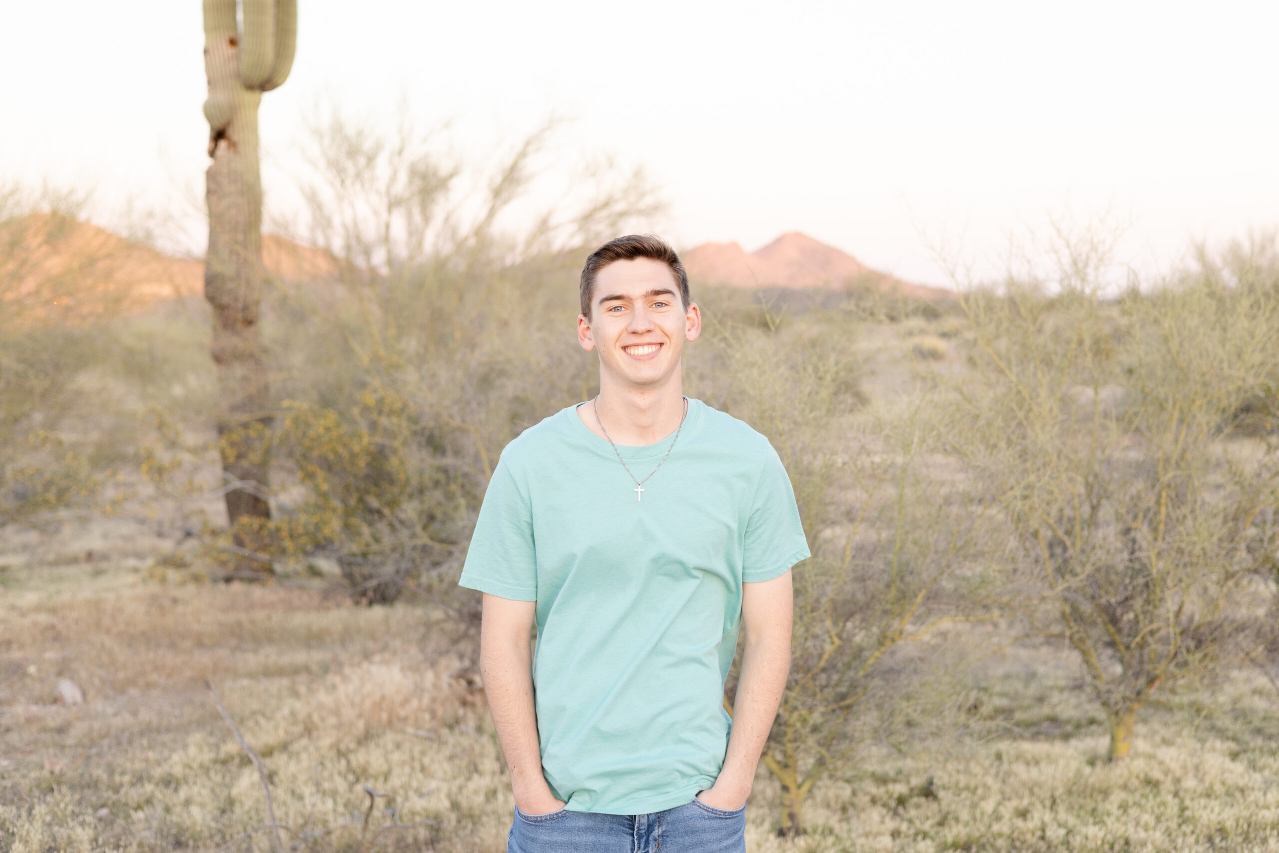 Senior boy at Paloma Park.