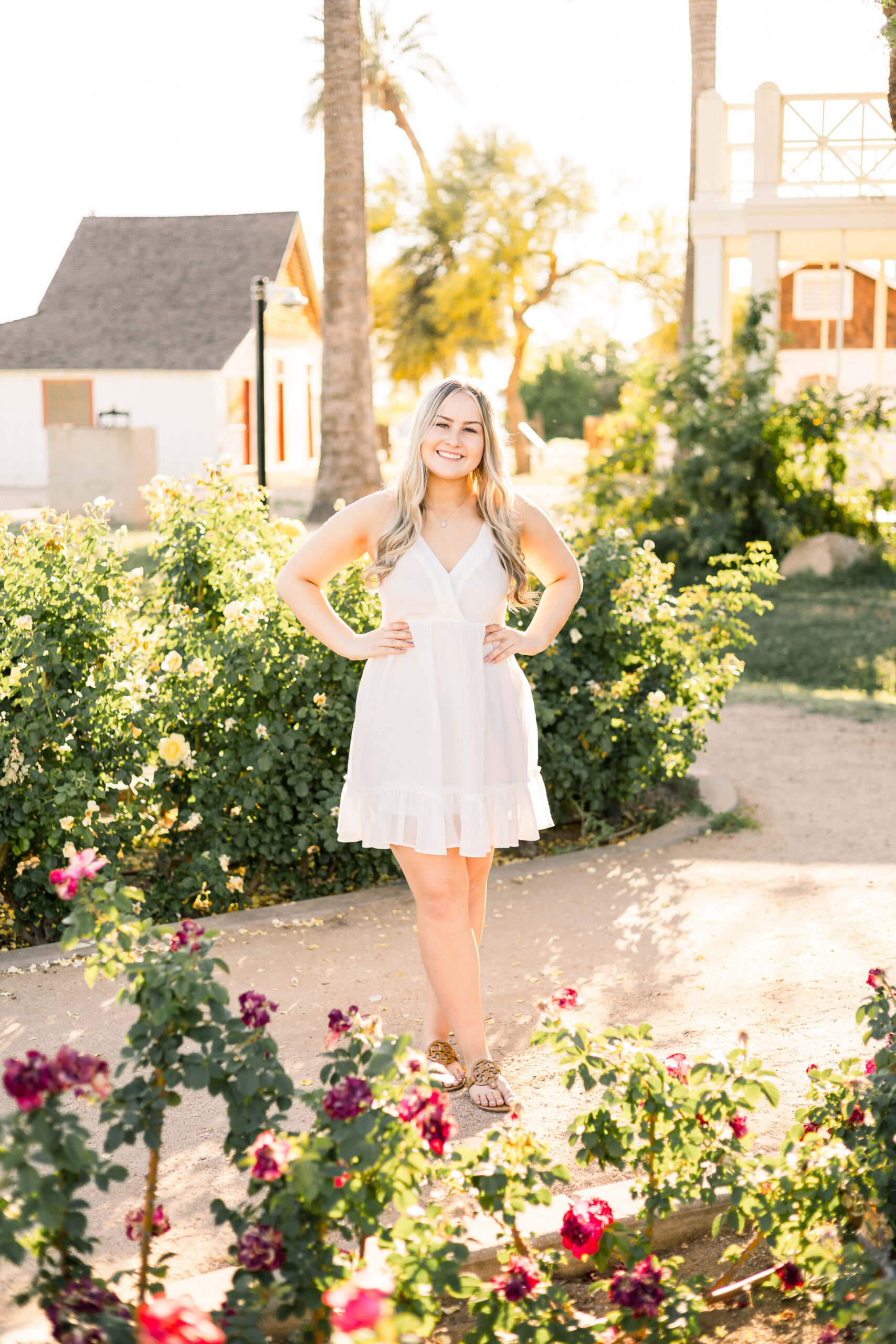 Senior photography session at Sahuaro Ranch Park in Glendale, AZ.