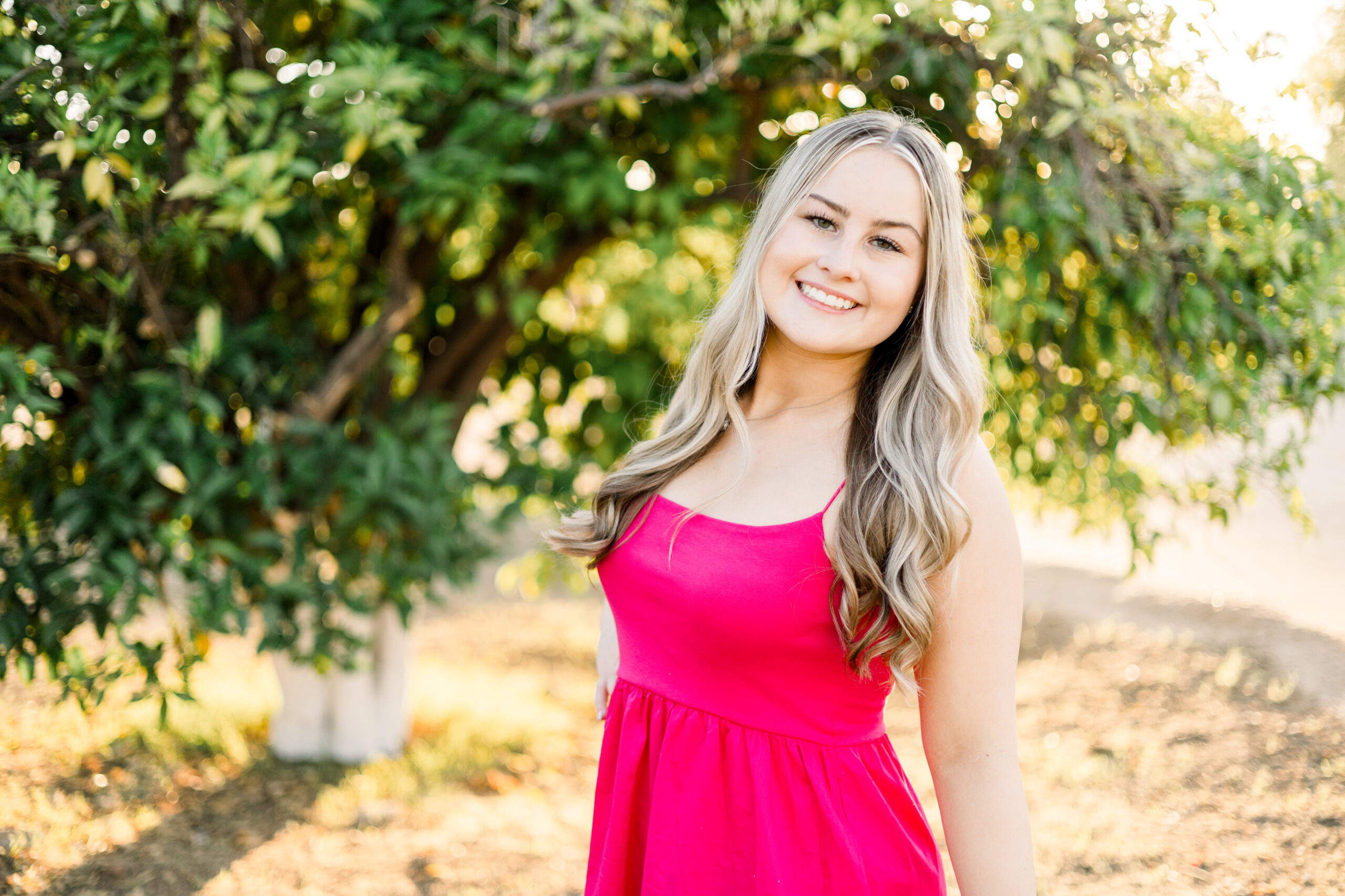 Senior session in orange grove in Glendale, AZ.