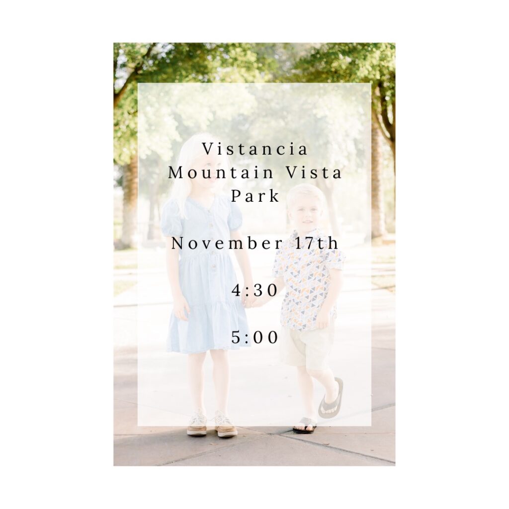 Vistancia Mountain Vista Park Mini Session